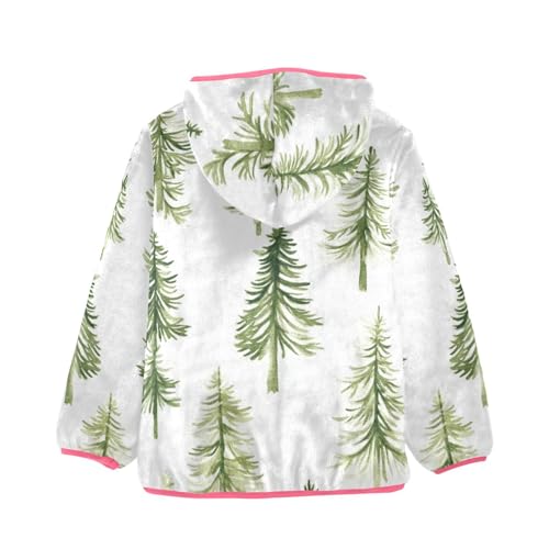 GuoChe Green Christmas Trees_4 Boy Fleece Jacket2