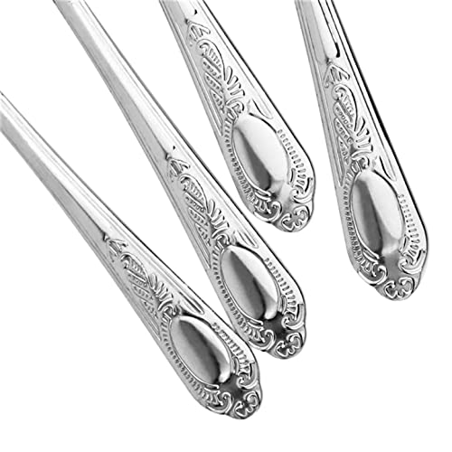 Tea Spoon 12 Pieces Flatware Set Stainless Steel Cutlery Tableware Silverware Dinnerware Dishwasher Safe #TOP2