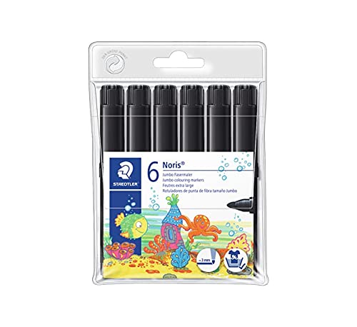 STAEDTLER Filzstift Jumbo Strichbreite 3 mm unifarben schwarz