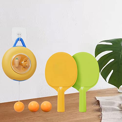 AMLESO Conjunto de treinador de tênis profissional, dispositivo de prática com gancho adesivo, tênis