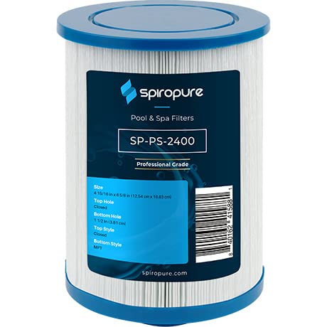 SpiroPure Replacement for Freeflow Spas FF-100 Unicel 4CH-23 Pleatco PFF25TC-P4 Filbur FC-2400 Hot Tub Spa Pool Filter Replacement Cartridge