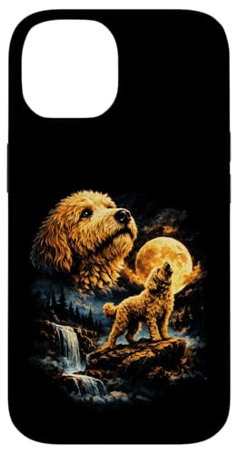 Golden Doodle �� �n�E�����O �� �t�@���^�W�[ �t�H���X�g �r�� �X�}�z�P�[�X iPhone 14 �p