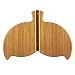 Totally Bamboo Whale Tail Shaped Bamboo Serving and Cutting Board, 14-1/2" x 10-1/2"