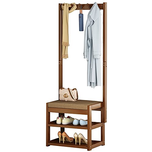 Porte-vêtements debout bambou idéal pour créer un dressing de chambre