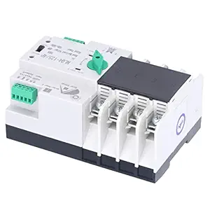 SIK Dual Power Automatic Transfer Switch, Rail Type 50Hz/60Hz Circuit Fast Transfer Switch Safe High Temperature Resistant for Factories