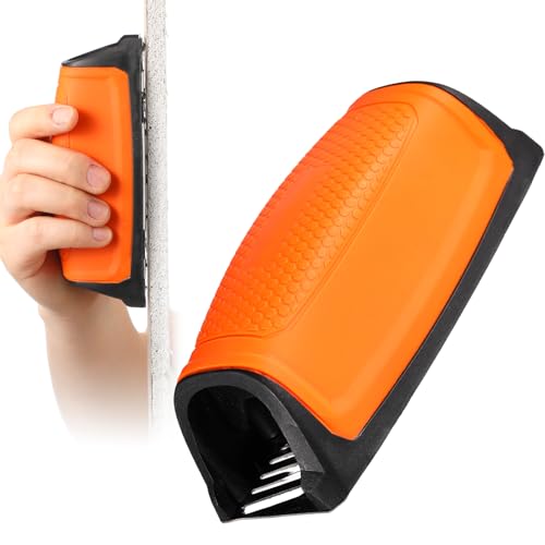 Lasnten Drywall Rasp 5-1/2 Inch Blade Drywall Cutting Tool Bi-Directional Teeth & In-Handle Dust Collection Pocket Size Professional Construction Finishing Tool for Wall and Ceiling