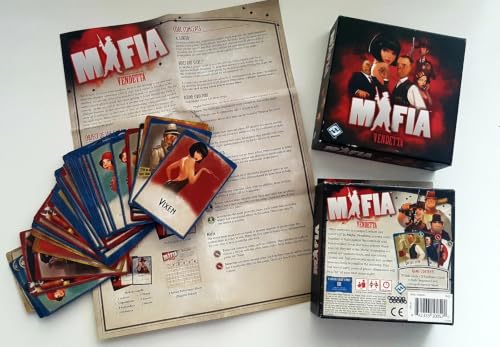 Image of Awestuffs Family Board Games for Adults and Kids - Ages 8 and up, 2 to 8 Players (Mafia Vendetta)