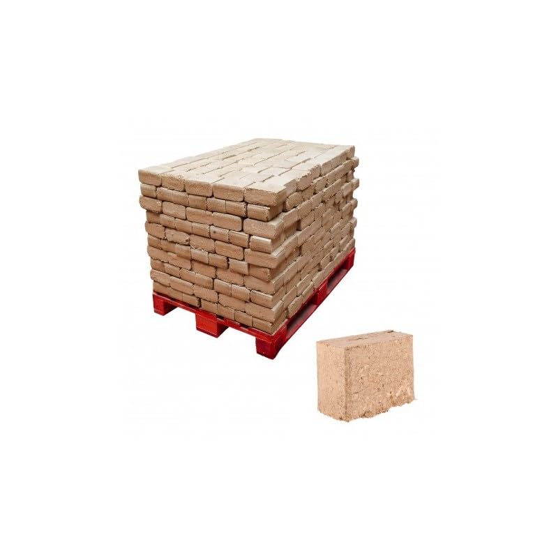 Bûches compressées - 540 bûches - 100% écologique - Fabrication Locale - Bois 100% français