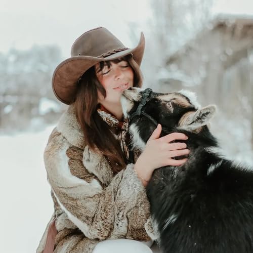 American Hat Makers Hollywood Outback Hat | Oiled Leather Cowboy Hat | Durable, Breathable & Stylish Sun Protection - Image 3