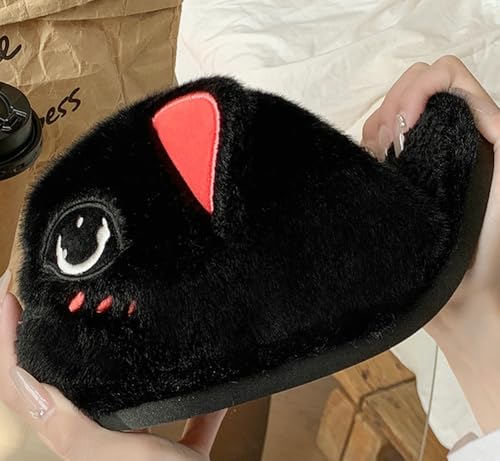 Solyinne Cute Cat Slippers for Women Men Animal Anti-Slip Funny Animal Winter Warm Memory Foam House Slipper Indoor Outdoor 6