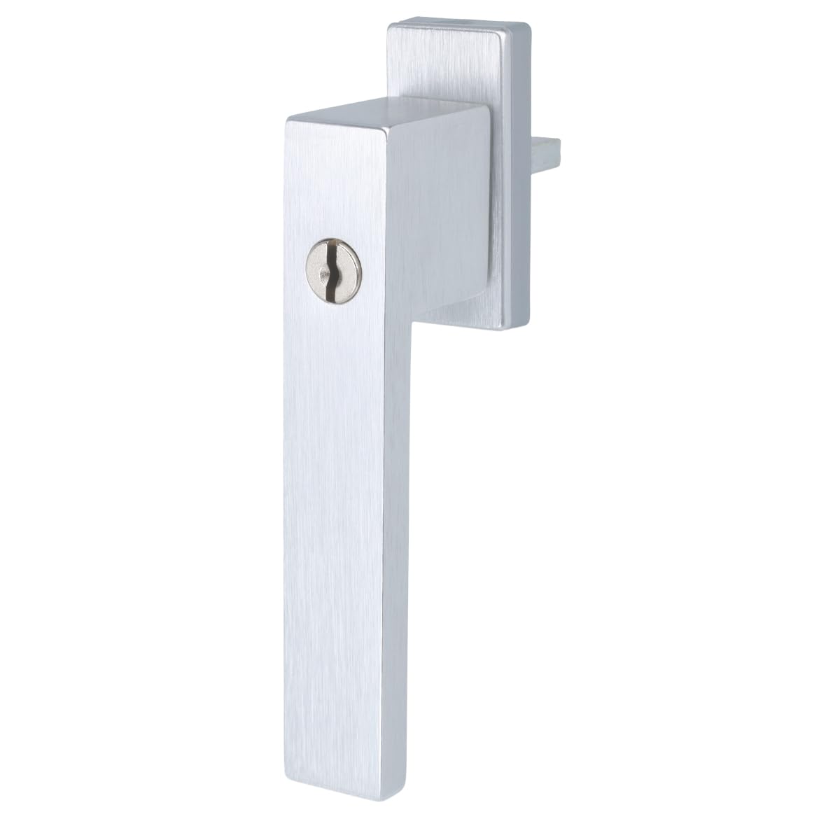 Hanna Model Window Handle with 2 Keys in Assorted Colours, Anodized Silver