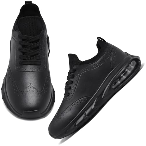 Image of Non Slip Work Shoes for Men Women, Slip Resistant Sneakers Casual Comfort Walking Chef Kitchen, Slip-on Waterproof Food Service Shoes