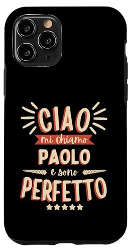 Paolo Idea Regalo Personalizzata Nome Divertente �X�}�z�P�[�X iPhone 11 Pro �p