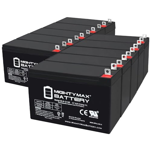 Image of Mighty Max Battery 12 VOLT 9 AH SLA BATTERY NB terminal - 10 Pack