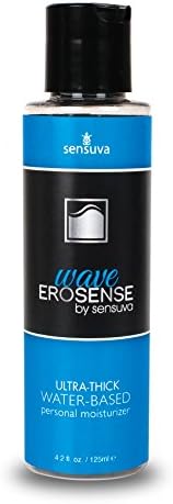 Sensuva Organics Erosense Wave Ultra Thick Water-Based Personal Moisturizer Anal Play Paraben-Free Healthy Natural PH Balanced Lubricant 4.5 Oz