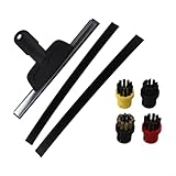 Für Kärcher Dampfreiniger Zubehör für SC1/SC2/SC3/SC4/SC5 mit Dampfreiniger und Reinigungsbürste Set für Fenster Spiegel Fliesen und Polster