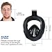 flintronic Máscara de Buceo, Plegable Máscara Snorkel, Máscara de Snorkel de Cara...