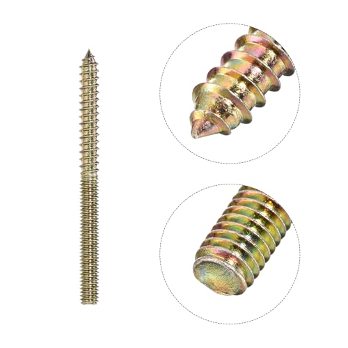 Image of uxcell 5 /16-18x4 Hanger Bolts, 8pcs Double Ended Screws Wood Dowel Screws for Furniture