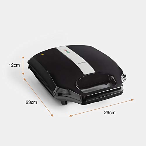VonShef Large Toastie Maker – 4 Slice Sandwich Toaster with Non-Stick Plates, Deep Fill Design for Grilled Cheese, Rapid Heating, Cool-Touch Handle, Easy Cleaning & Non-Slip Feet, 1600W - Image 7