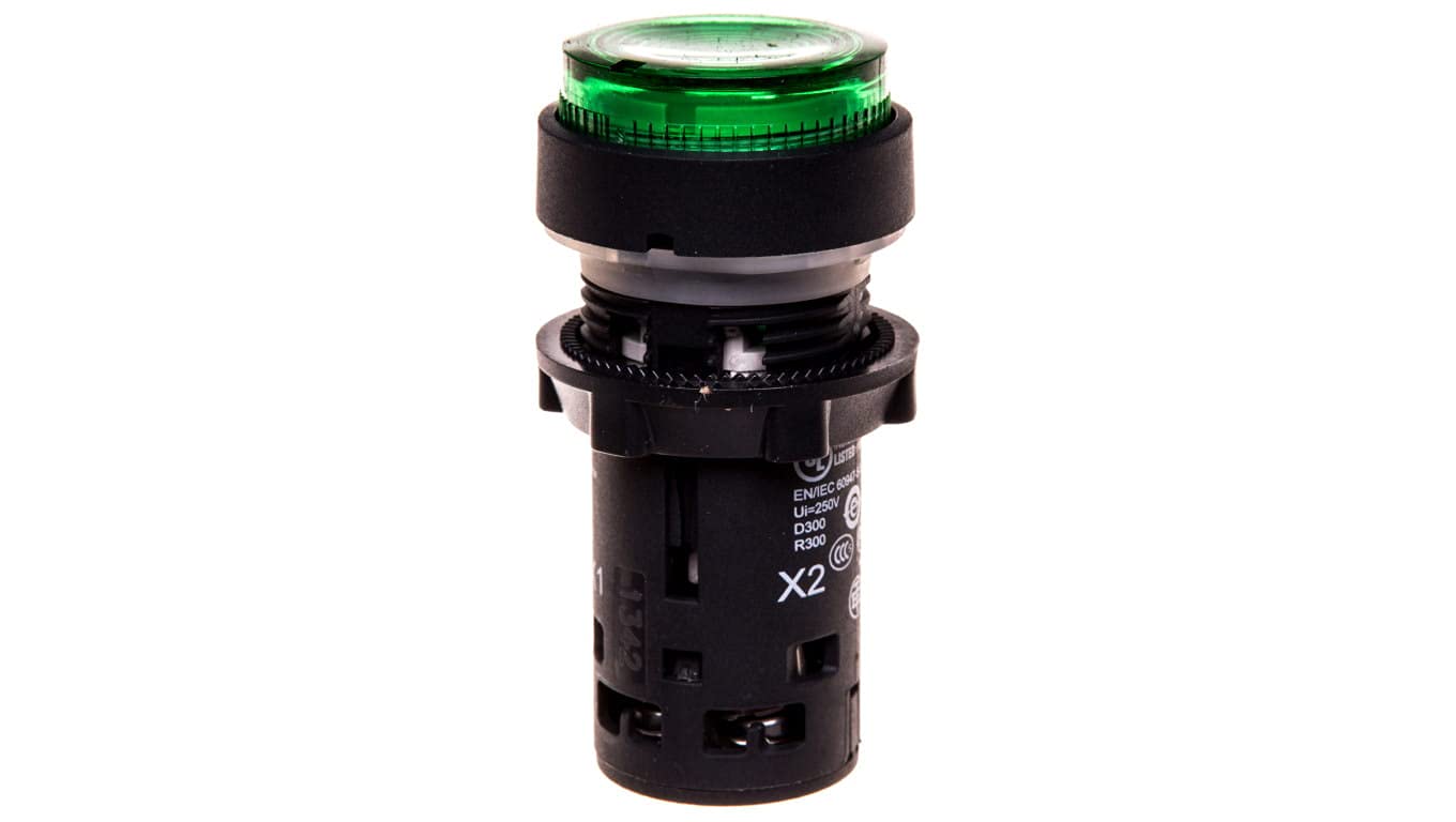 PULS.LUM.LAMP.IMPULS VERDE NA 230V voyant vert impulsion contact normalement ouvert