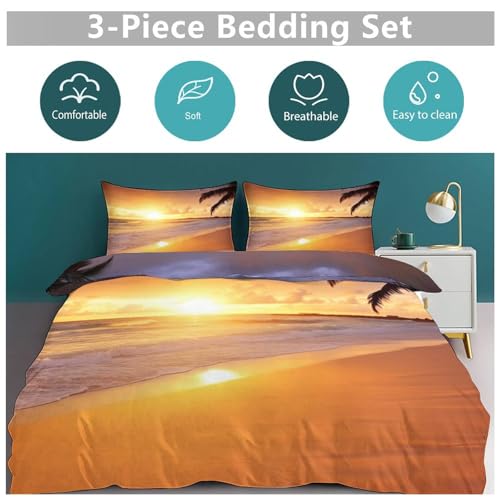 Parure de lit douce grand lit double avec 2 taies d'oreiller - 6