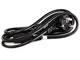 Monoprice Power Cord - CEE 7/7 SCHUKO (Europe) to IEC 60320 C13, 18AWG, 5 Amps, 1250 Watts, 250 Volts, 3-Prong, H05VV‑F 3G Jacket Material, 6 Feet, Black