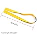 DZS Elec 12pcs Folding Yellow Flat Elastic Band 0.75mm Thickness Replacement Flat Rubber Bands for Slingshot Catapult