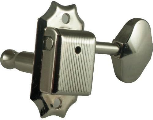 Tuners - Gotoh, SD90, Vintage Scalloped-knob, nickel, 3-per-side