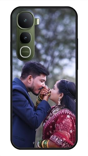 Image of NDCOM for Customised Vivo Y400 5G Back Cover | Vivo Y400 5+G Back Case | DIY Personalised Photo Design | Customized Gift Custom Text Name Printed Metal Case