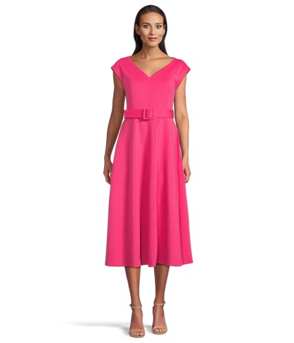 Calvin Klein Women's Scuba Belted Aline - Main Image