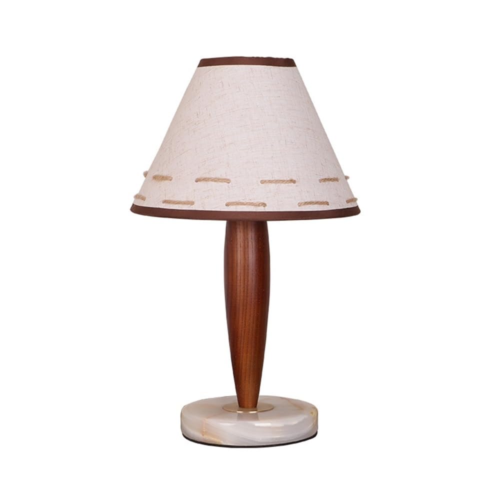Hhmmei2024-23 Table Lamps Wooden Living Room Bedroom Study Sofa Marble Decorative Table Lamp