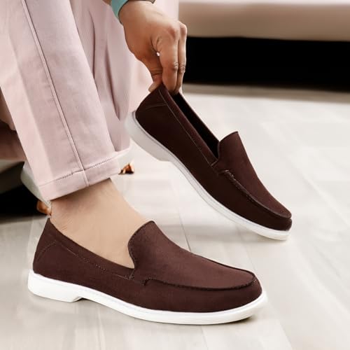 Image of BXXY Men's Suede Material Casual Loafer and Moccasion Outdoor Shoes
