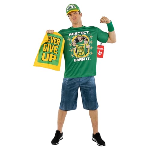 Morph John Cena Costume John Cena Halloween Costume WWE Wrestler Costumes Halloween Costumes For Men Large