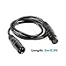 MOUNTAIN_ARK 10 Pack 6.5 ft 3-Pin DMX Cable Signal XLR Connection Stage Light Wire