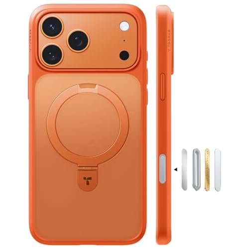 TORRAS for iPhone 17 Pro Case with Stand, Fit for MagSafe, 4X Military Drop Protection, Camera Control Button, Slim Soft Edge Phone Case for iPhone 17
