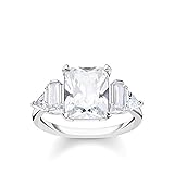 Thomas Sabo Damen Ring Weiße Steine 925 Sterling Silber TR2262-051-14
