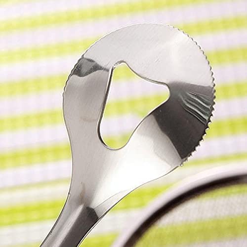 Image of Multi-Functional Frying Tong 2 in 1 Fry Tool Filter Spoon Frying Strainer with Clip, Oil Frying BBQ Filter Stainless Steel Filter Spoon and Clip [ Pack of 1 ]