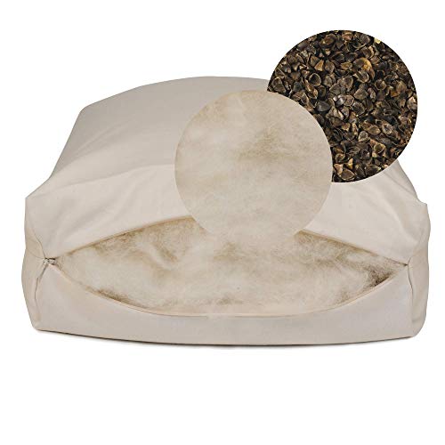Almohada Lana Natural 14 cm x 20 cm Portable