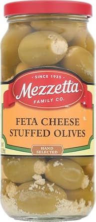 Mezzetta Stuffed Olives, Greek-Style Feta Cheese, 9.5 Ounce