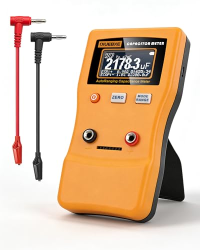 CapMaster 470F Digital Capacitor Tester with ESR Estimation, 0.01pF–470F Capacitance