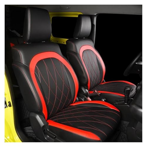 Protège siège cuir Suzuki JB64 JB74 contre usure housse noir rouge
