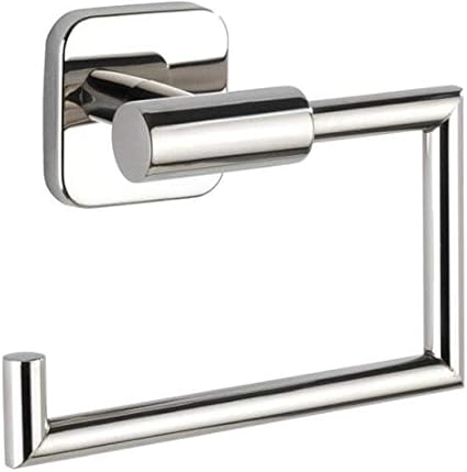 WENKO Escobillero Mezzano sin tapa - Portarrollos para el WC, Acero inoxidable, 15 x 11 x 6 cm, Brillante