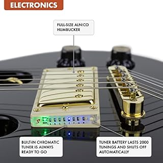 Traveler Guitar EG-1 Guitare électrique personnalisée Noir brillant (EG1C BKG) - Les Beatles, Paul McCartney, John Lennon, RIngo Starr, George Harrison Traveler Guitar EG-1 Guitare électrique personnalisée Noir brillant (EG1C BKG) – Image 6