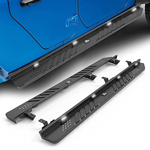 Estribos JT Gladiator con luz LED para Jeep Gladiator 4 puertas miniatura 5