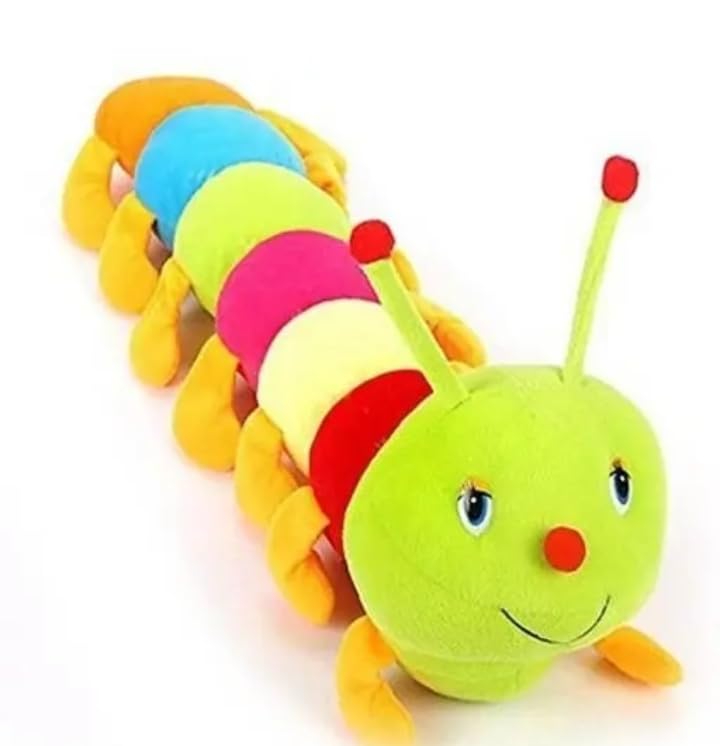 Colourful Caterpillar Stuffed Teddy Soft Toy | Multicolour Design, Soft Plush-image-48