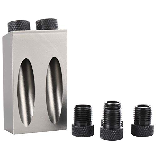 ERYUE Plantilla de Agujero de Bolsillo, Kit Profesional Localización Perforación Carpintería para Bricolaje, Carpintería Familiar, 7 Unids/set, Posicionador Agujeros Trabajo en Madera