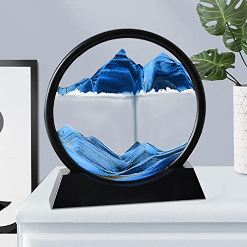 Dinâmica 3D Natural Paisagem Fluindo Arte Moving Sands Fluindo Grão Foto Ampulheta Ornamentos para C