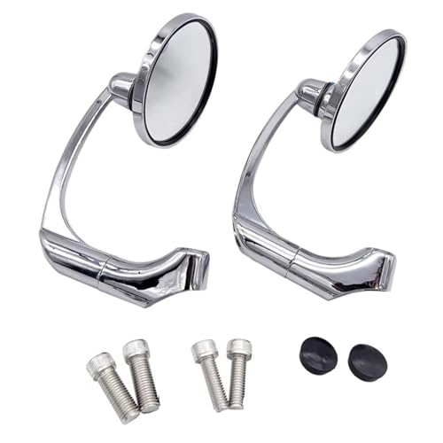 Rétroviseur moto 8mm 10mm universel pour guidon cruiser et scooter