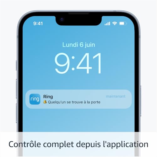 Découvrez la sonnette vidéo Pro sans fil Ring + Chargeur solaire (2e génération) par Amazon | Caméra/sonnette avec vidéo en plan moyen, détection de mouvements 3D, vision nocturne couleur et Wi-Fi – vue 5