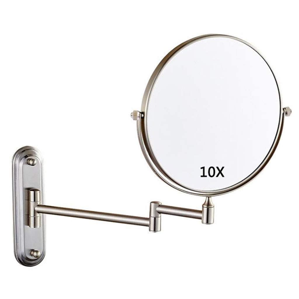 Miroir de salle de bain mural avec zoom pour appliquer vos soins sans fatigue visuelle